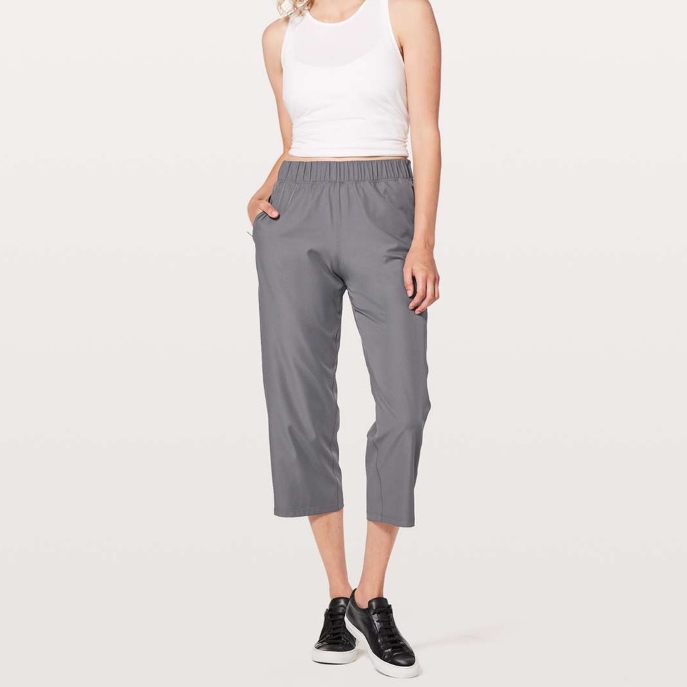 Lululemon Next Move Crop Pant Nebula Grey Size 4